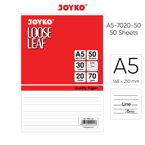 Loose Leaf Isi Kertas File Binder Joyko