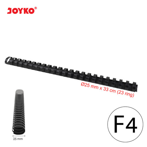 Joyko Binding Ring Plastic Comb Spiral Jilid Oval F4 1 Box 50 Pcs