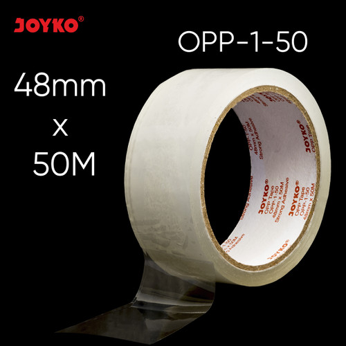 Opp Tape Lakban Bening Joyko OPP-1-50M ~ 100M 48mm Strong Adhesive