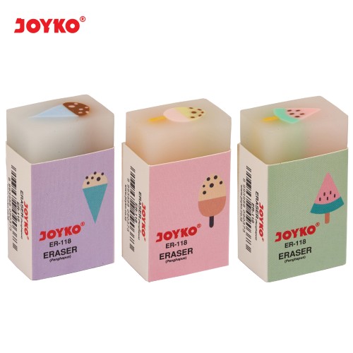 Eraser Penghapus Joyko ER-118 1 Set 3 Pcs