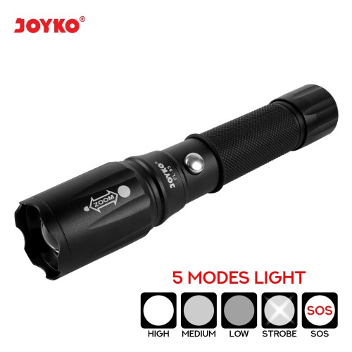 Rechargeable LED Flashlight / Senter LED Isi Ulang Joyko FL-83