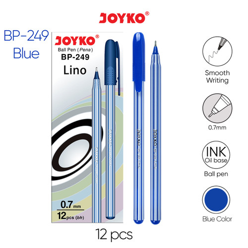 Ball Pen / Pulpen / Pena Joyko BP-249 / 12 PCS / Lino / 0.7 mm