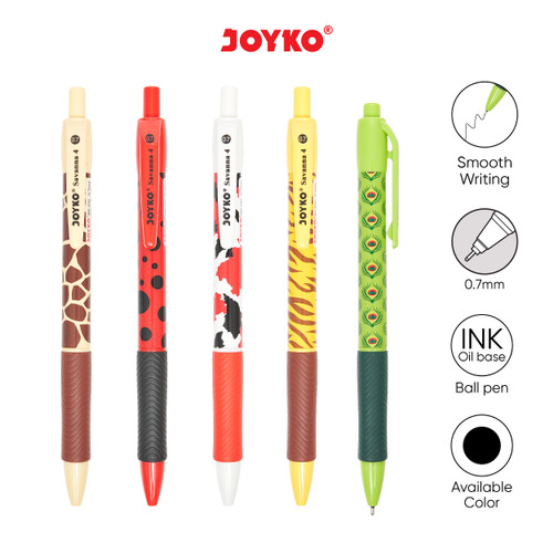 Ball Pen / Pulpen / Pena Joyko BP-232 / Savanna 4 / 0.7 mm