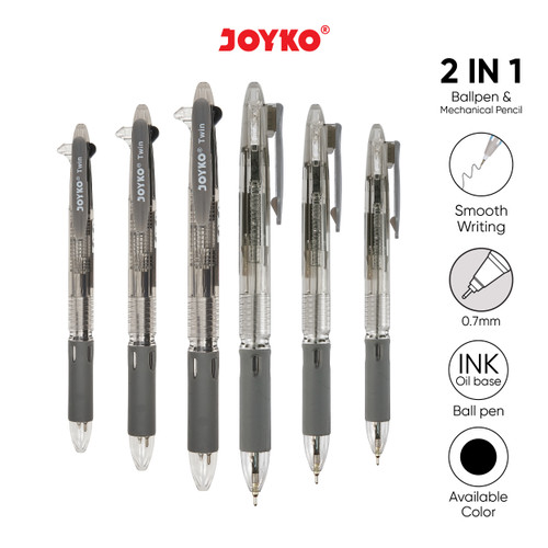 Ball Pen Mechanical Pencil 2 in 1 Joyko BP-292 Twin 0.7 mm