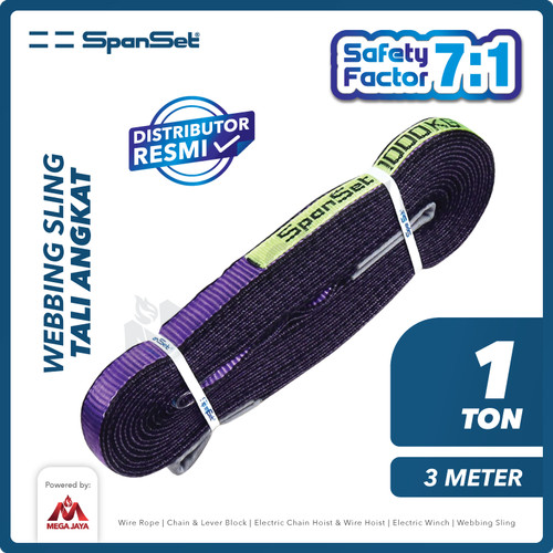 Webbing Sling Belt / Tali Angkat 1 Ton x 3 Meter SPANSET