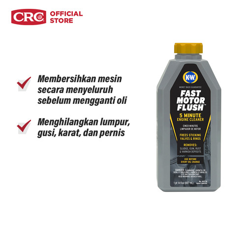 CRC FAST MOTOR FLUSH™ 5-MINUTE ENGINE CLEANER, 30 FL OZ - 402718x6