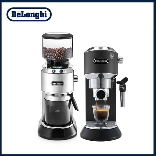 Delonghi EC 685.BK Dedica Style Machine + KG 521 Coffee Grinder