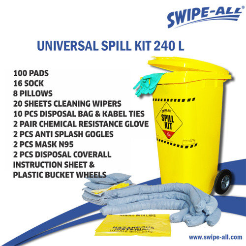 SWIPE-ALL U90 UNIVERSAL SPILL KIT 240L