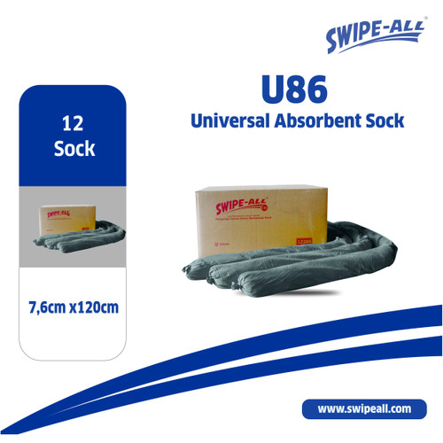 SWIPE-ALL Universal Absorbent Sock / Sorbent Sock U86