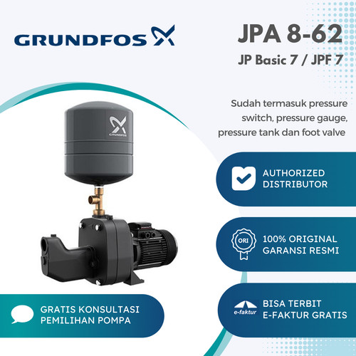 Semi Jet Pump Grundfos JPA 8-62 PT-V