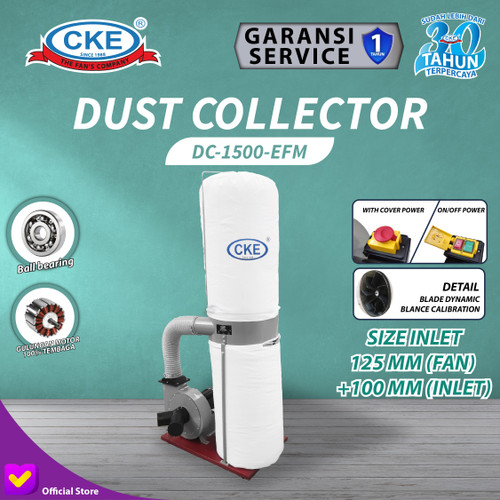 Dust Collector Single Bag 2 HP 1.5KW 1 Phase 220V Mesin Penghisap Debu