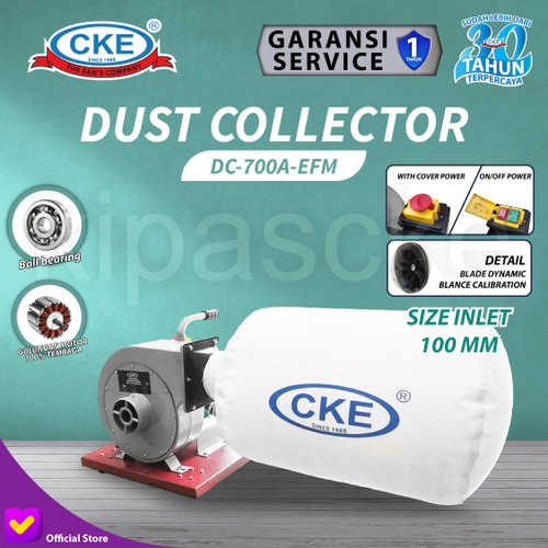 Dust Collector Portable 1 HP Single Bag Mesin Penghisap Debu Serbuk