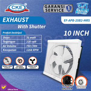 Wall Exhaust Fan 10 Inch Kipas Angin Hexos Dinding Ventilasi Dapur 10"