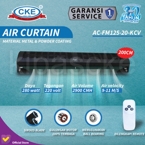 Air Curtain 200 CM / 2 Meter Tirai Udara with Remote CKE