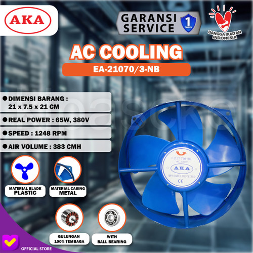 Axial Fan / Kipas Pendingin Mesin Las 8 Inch 380V VAC Kipas Travo Las