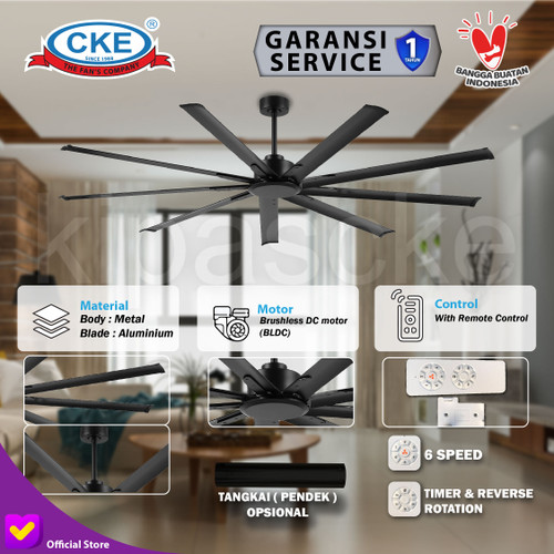 Kipas Angin Plafon Gantung Modern 72 Inch 9 Blade Ceiling Fan Dekorasi