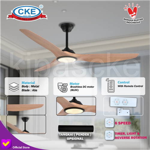 Kipas Angin Gantung Plafon Lampu LED 64 Inch Ceiling Fan Hias 64"