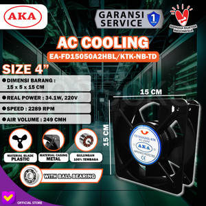 Blower Cooling Fan Panel Kotak 15CM 6 Inch Kipas Angin Partisi 220V AC