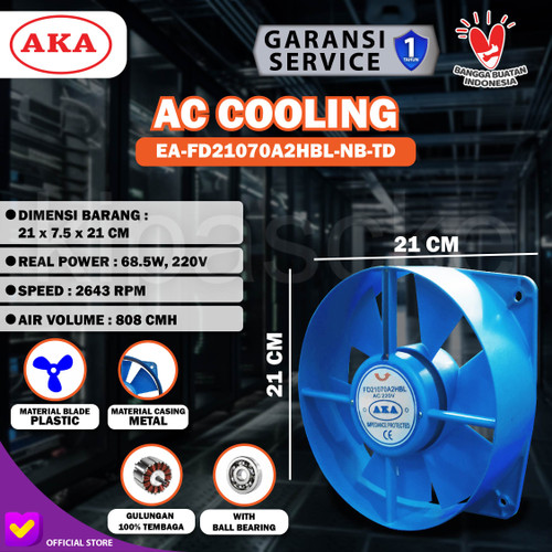 Axial Fan / Kipas Pendingin Mesin Las 8 Inch 220V VAC Kipas Travo Las