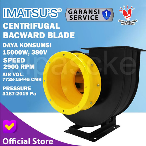 Blower Centrifugal Fan 15KW 20HP 380V 2900RPM Kipas Blower Keong