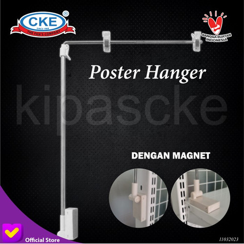 Dislpay Promo Magnet Poster Hanger Stand Papan Promosi Informasi