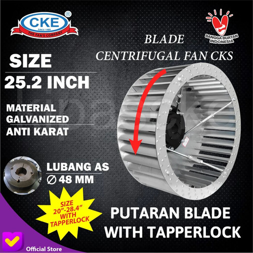 Blade Blower 25.2" Baling blower Centrifugal Fan Wheel sirrocco (Kiri)