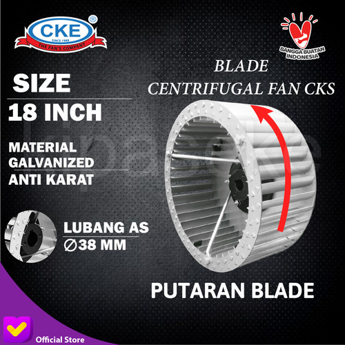 Blade Blower 18" Baling blower Centrifugal Fan Wheel sirocco (Kiri)