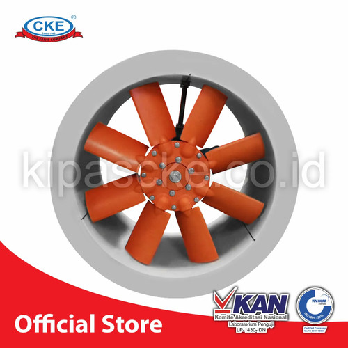 Axial Drum Fan PP Plastik 1.5KW 380V 2850 RPM Axial Drum Blower Gedung