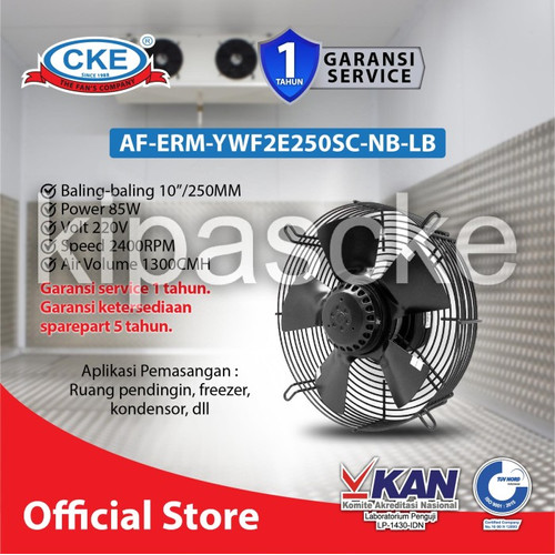 Axial Fan 10 Inch Fan Condensor 10" 220V Fan Kipas Chiller - 1 Phase