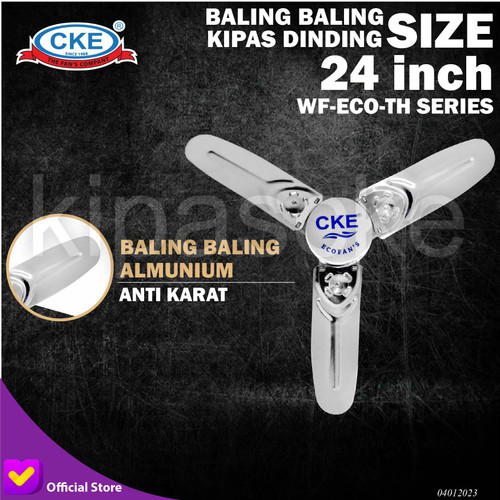 Wall Fan CKE WF-ECO-60-TH 24 Inch Kipas Angin Dinding Tembok - Blade