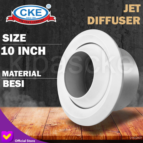 Jet Diffuser / Jet Nozzle Ventilasi Hvac Ducting 10 In Powder Coating