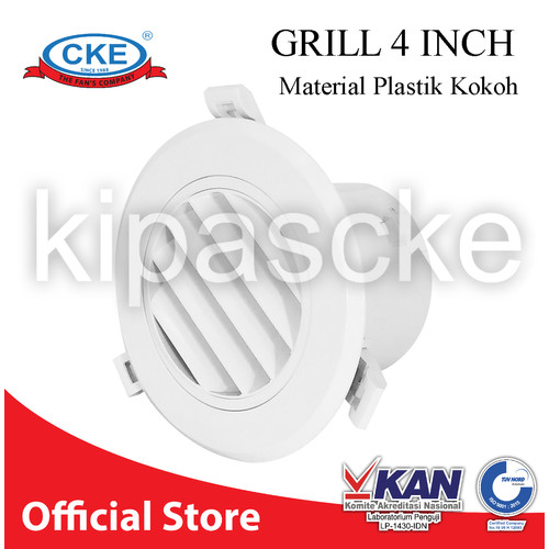 Ceiling Round Air Grill 4 inch Grill penutup inline duct 4 inch MVA100