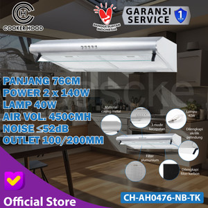 Cooker Hood 76 Cm Kitchen Hood Fan Penghisap Asap Dapur