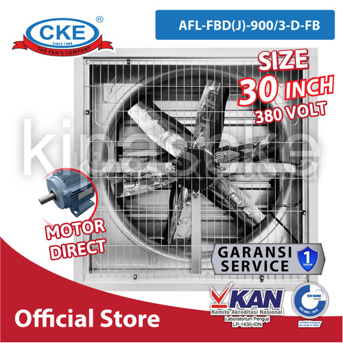 CKE Axial Box Fan AFL-FBD(J)-900/3-D-FB 30 Inch