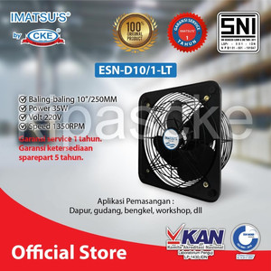 Imatsu Exhaust Fan ESN-D10/1-LT 10 Inch 220V Fan Rumah Toilet Eksos