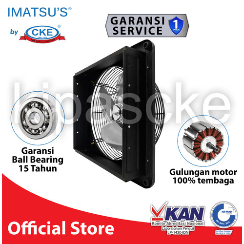 Exhaust Fan Dinding Tembok 16 Inch Besi Imatsu Kipas Rumah Industri