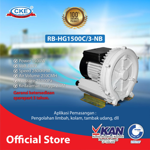 RING BLOWER CKE RB-HG1500C/3-NB 380V 1500W BLOWER TAMBAK