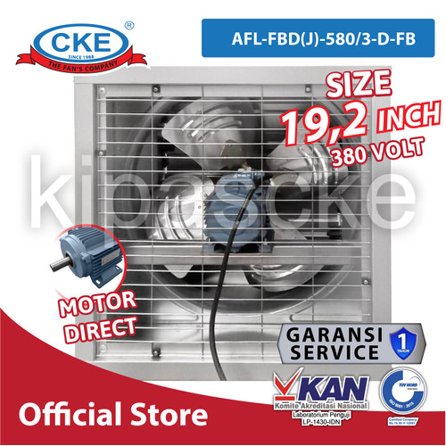 CKE Axial Box Fan AFL-FBD(J)-580/3-D-FB 19.2 Inch