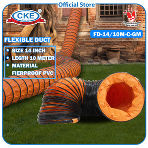 Flexible Duct CKE 14 Inch 10 Meter Duct Hose Selang Ducting