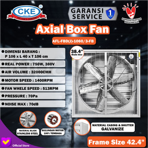 Axial Fan Low Noise CKE AFL-FBD(J)-1060-FB 38.4 Inch