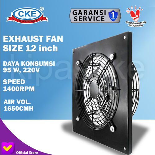 CKE Exhaust Fan EFZL-300-4EQ 12 Inch Exhaust Dinding Blower Gedung