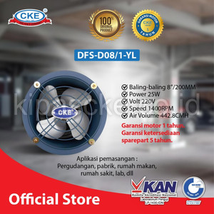 CKE Drum Fan DFS-D08 1 8 Inch Drum Fan Blower