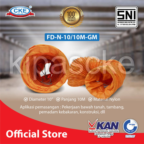 CKE Flexible Duct FD-GM 10 Inch 10 Meter Duct Hose Selang Ducting