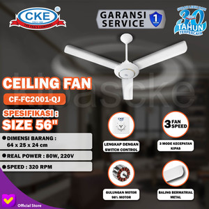 Ceiling Fan CKE 56 Inch Kipas Angin Gantung Plafon Rumah Sejuk Dingin