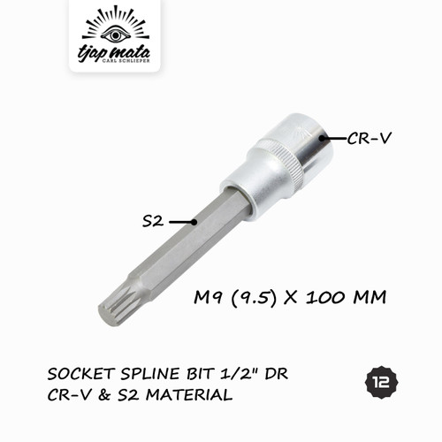 TJAP MATA / CAP MATA Socket Spline Bit XZN M9 X 100 MM (CR-V)