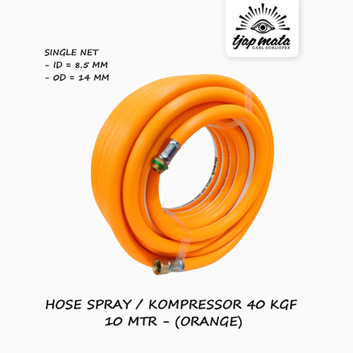 TJAP MATA / CAP MATA Selang Angin/Kompressor (Orange) 8.5X14 MM - 10 M