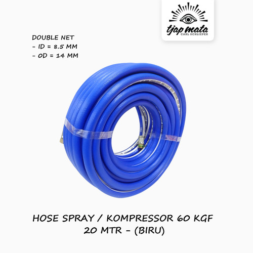 TJAP MATA / CAP MATA Selang Angin /Kompressor (BIRU) 8.5X14 MM - 20 M