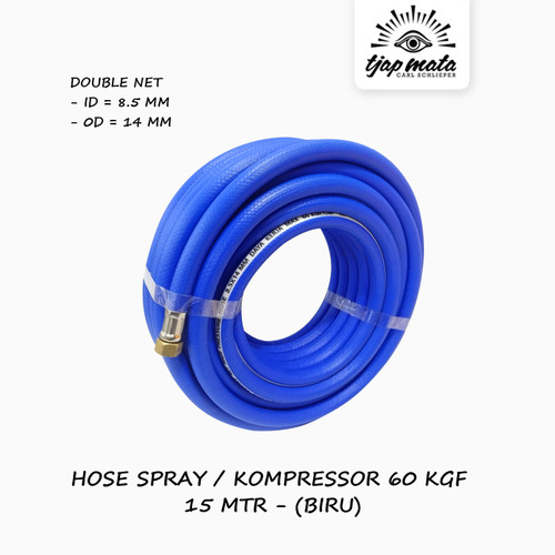 TJAP MATA / CAP MATA Selang Angin / Kompressor (BIRU) 8.5X14 MM - 15 M