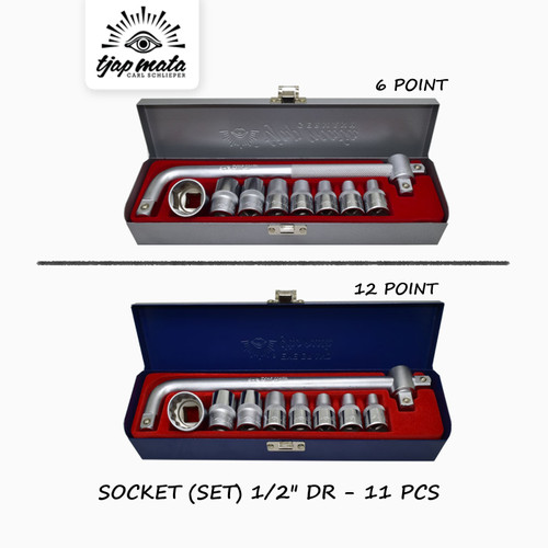 TJAP MATA / CAP MATA Socket Set (11 PCS) | 1/2" DR | Metric - (CR-V)