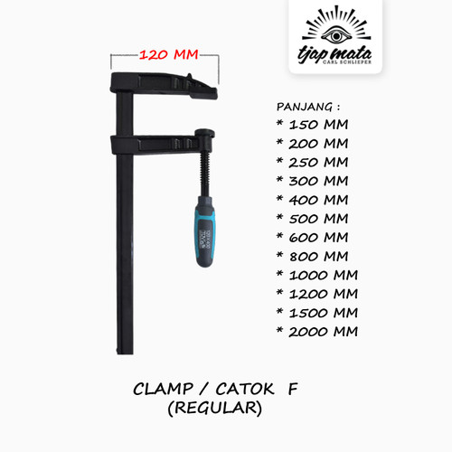 TJAP MATA / CAP MATA Clamp F / Klem / Catok F Kayu (Regular)